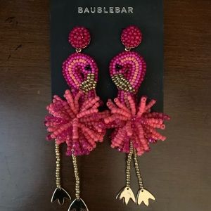 Baublebar flamingo earrings